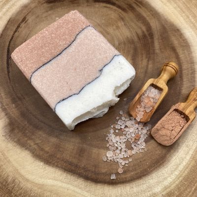 coconut and himalayan salt soap