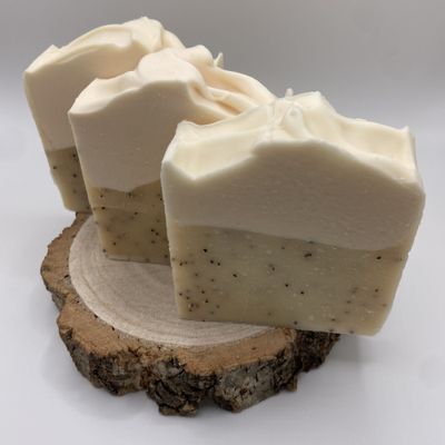 lemon and poppy seed soap