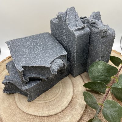 Mint and Charcoal Salt Soap mint and charcoal salt soap