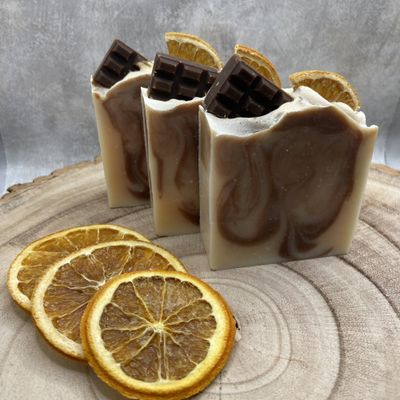 spiced chocolate orange soap